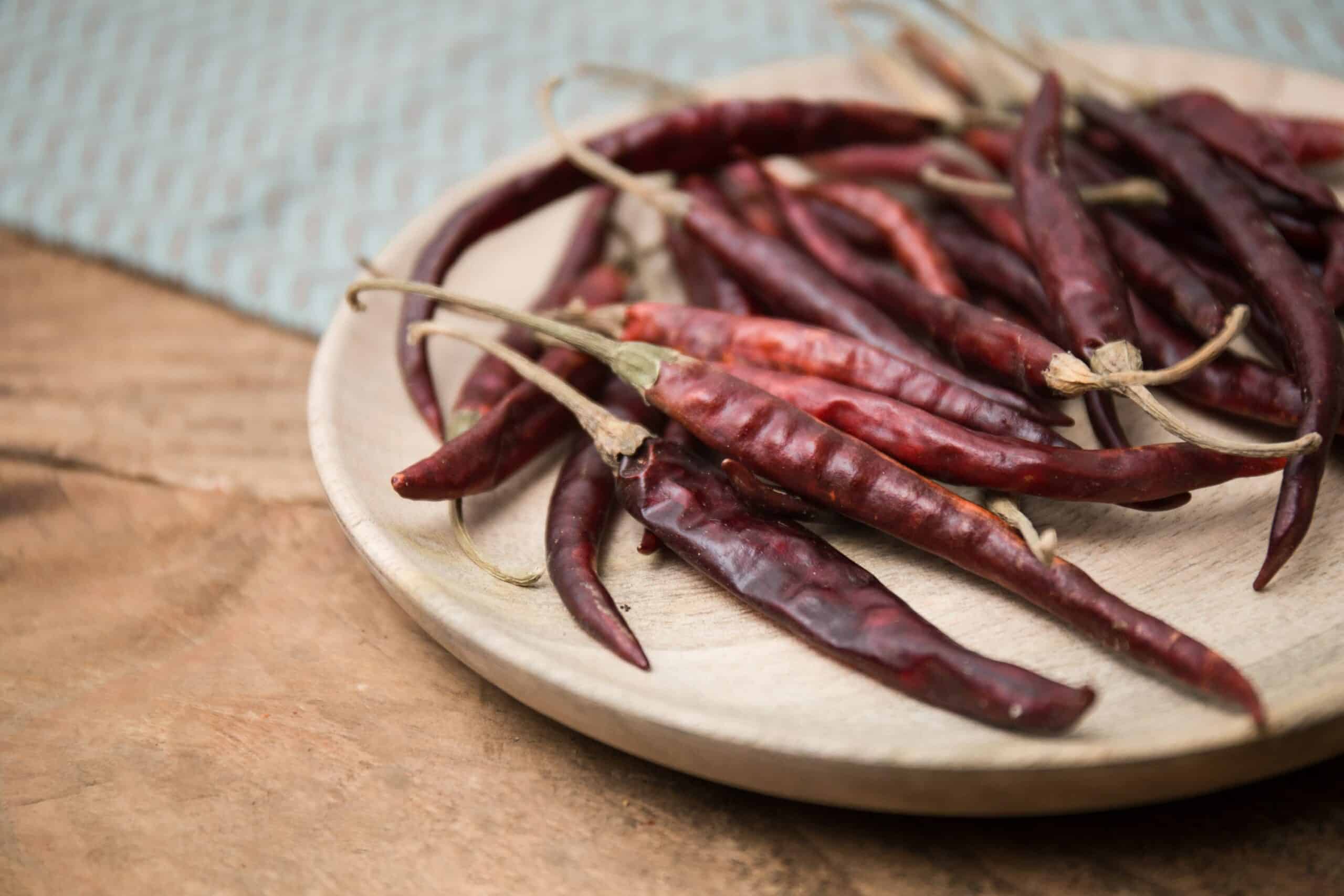 Gedroogde chile de arbol Westlandpeppers