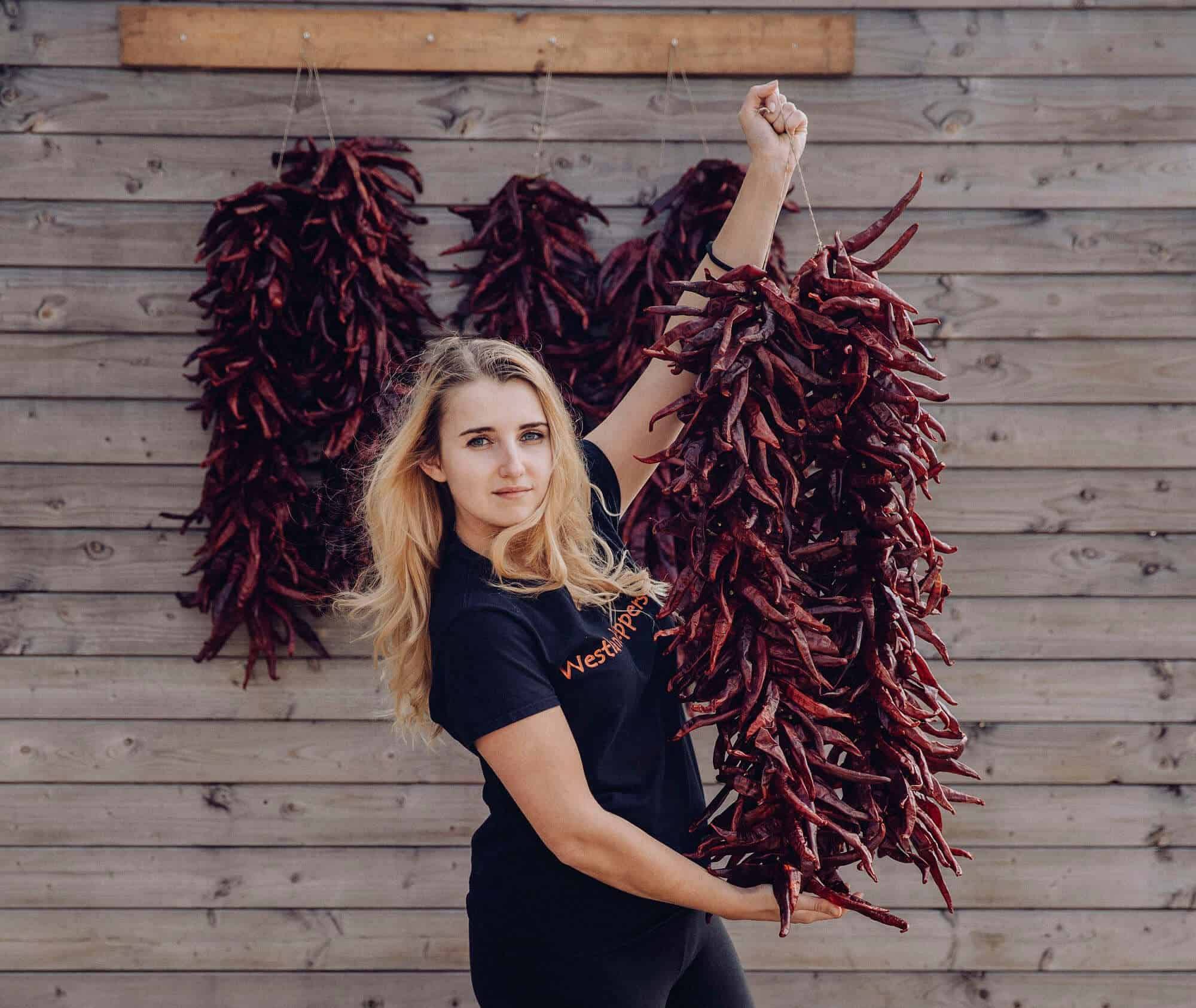 Ristra / peper slinger Westlandpeppers