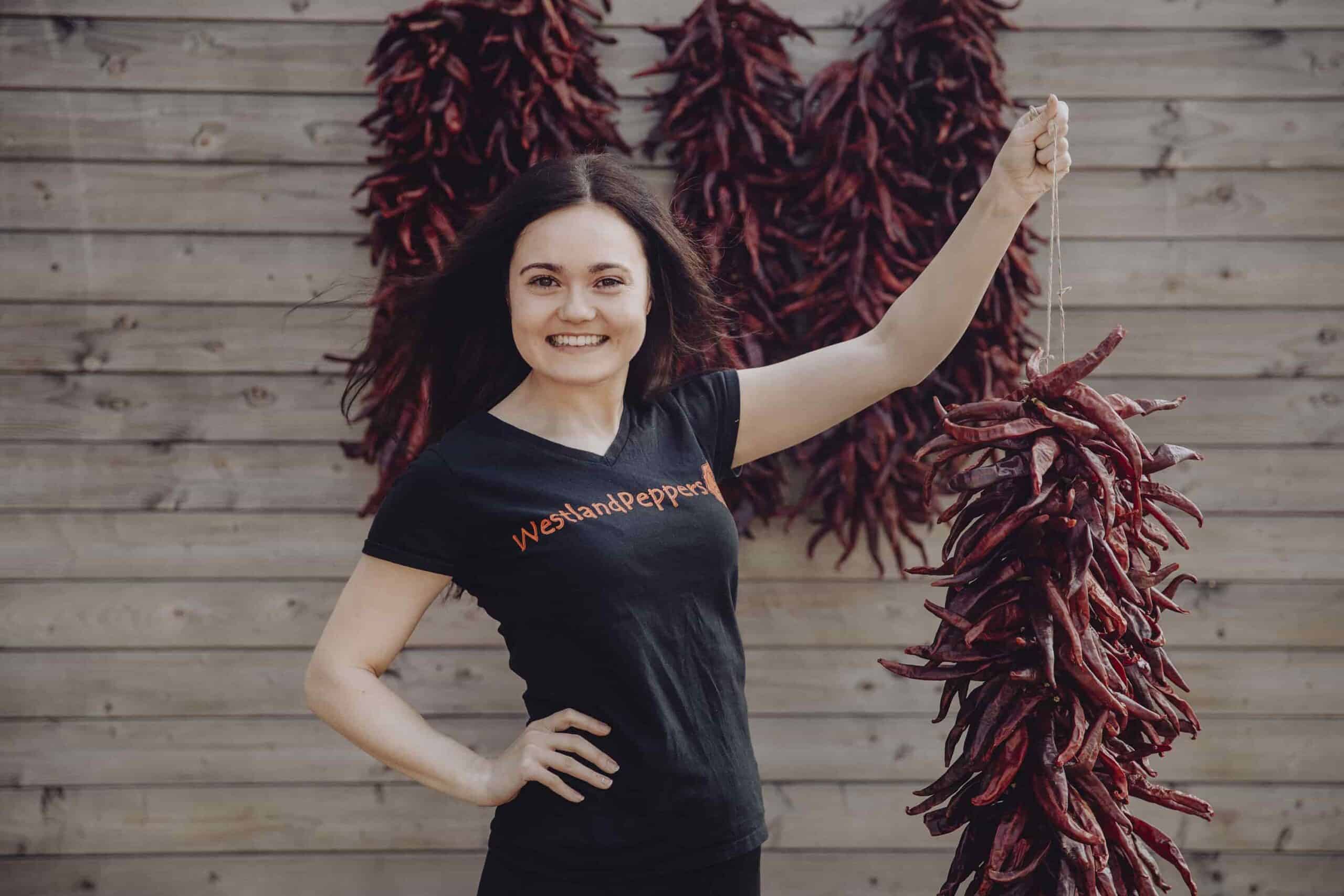 Peper ristra Westlandpeppers