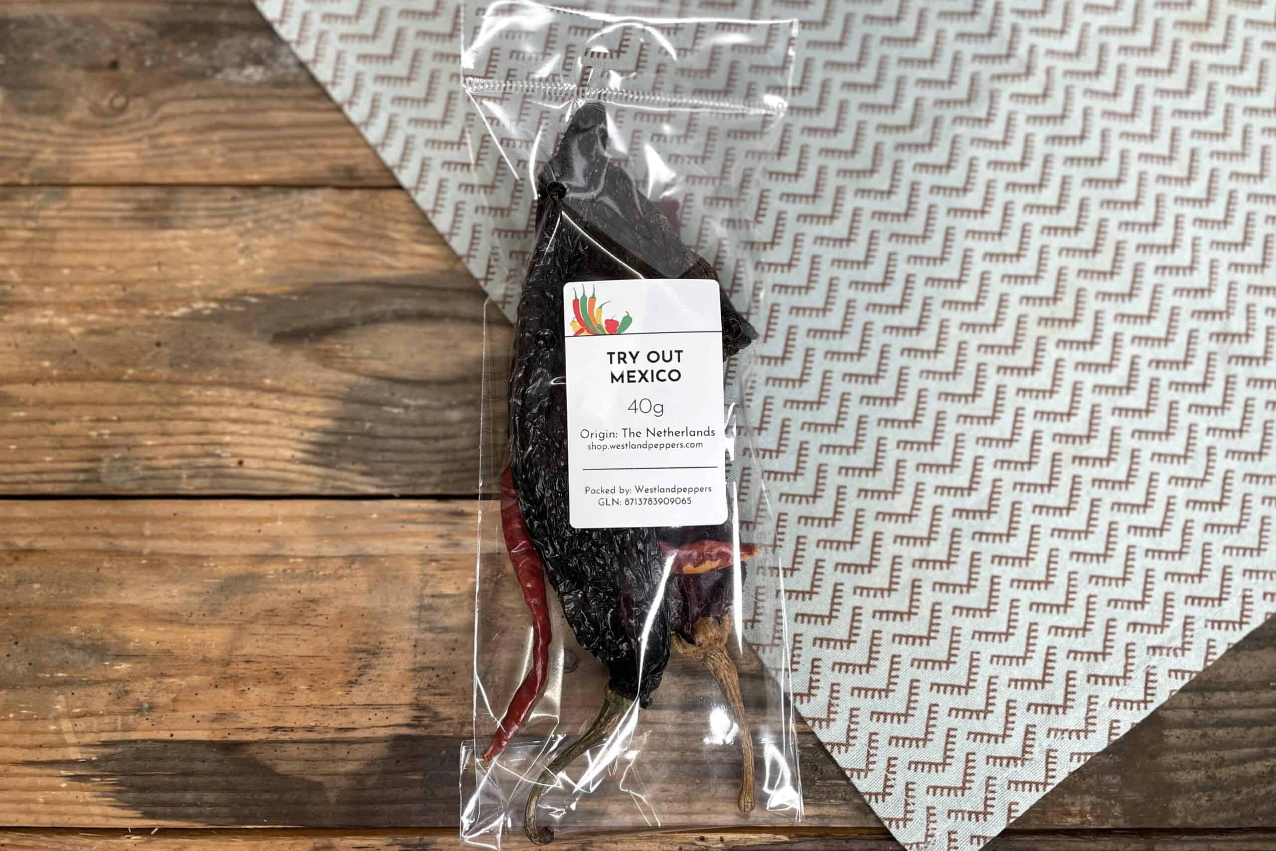 Gedroogde Mexicaanse pepers Westlandpeppers