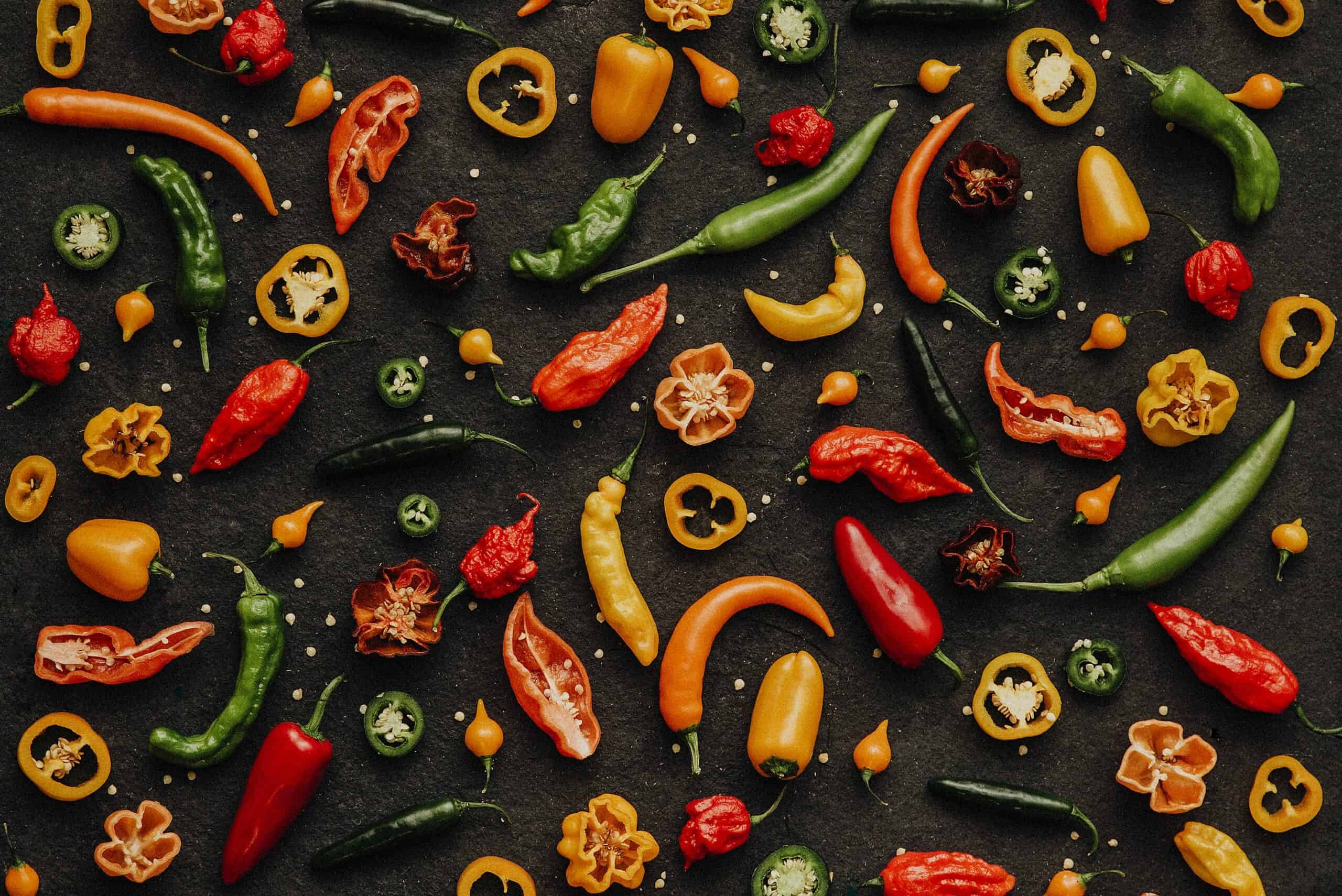 Diverse pepers Westlandpeppers